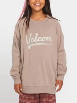 Truly Stokin Crewneck (Girls 7-14)(Volcom Truly Stokin Crewneck Girls 7 14 H024)
