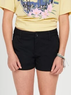 Frochickie Shorts (Girls 7-14)(Volcom Frochickie Short Girls 7 14 Co) -ThinkEmpire Shop R0912203 BLK F 1188x1584 crop ce