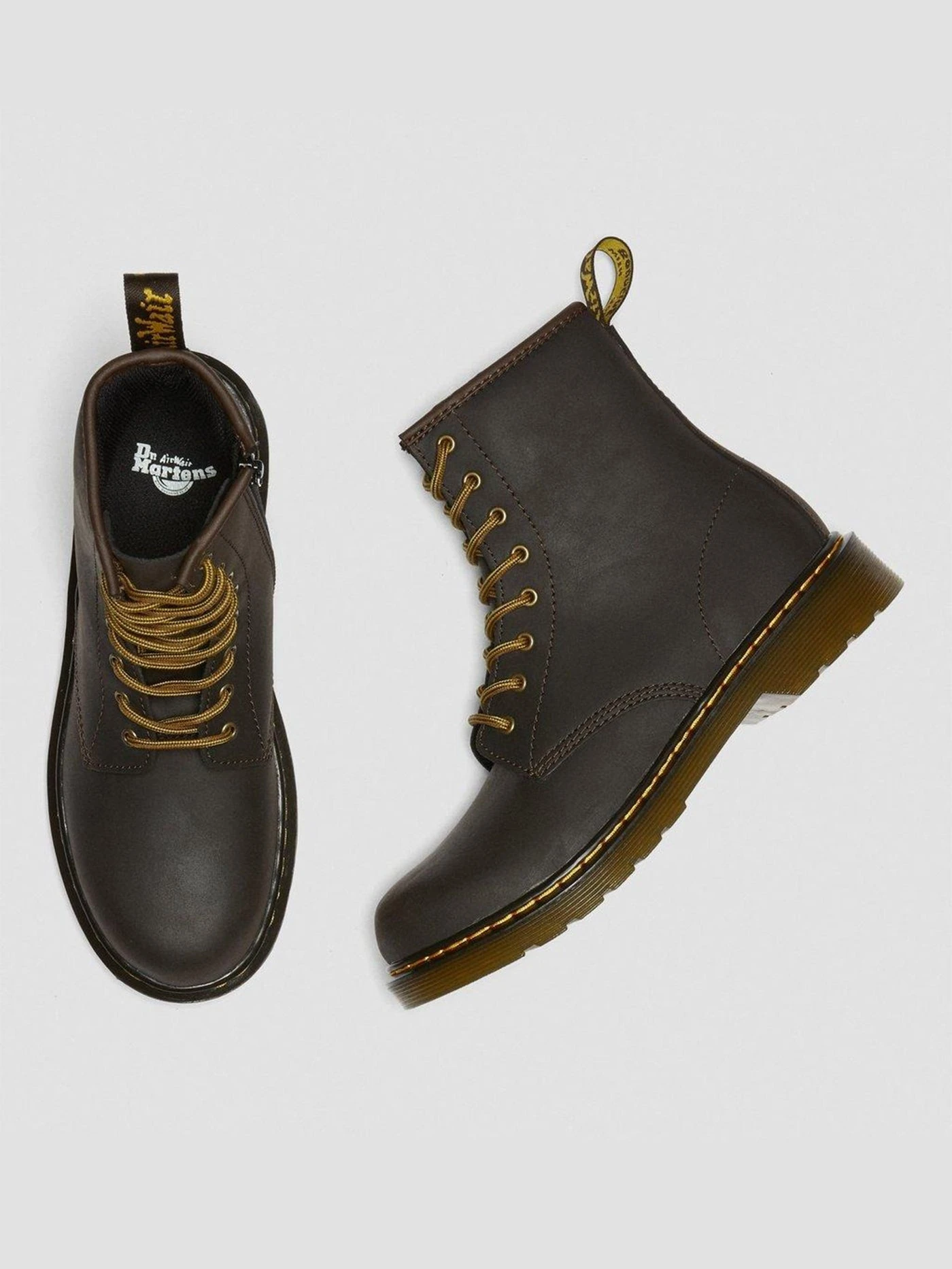Dr. Martens 1460 Wildhorse Lamper Dark Brown Boots (Kids)(Dr Martens 1460 Wildhorse Laper Boots Kids Dark Brown Co) 4 Dr. Martens 1460 Wildhorse Lamper Dark Brown Boots (Kids)(Dr Martens 1460 Wildhorse Laper Boots Kids Dark Brown Co) - Image 4