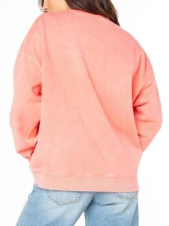 Lineup Sugar Coral Solid Crewneck Sweatshirt(Roxy Lineup Sugar Coral Solid Crewneck Sweatshirt Women Sp25) -ThinkEmpire Shop RF71400AB4GW MSE A 1
