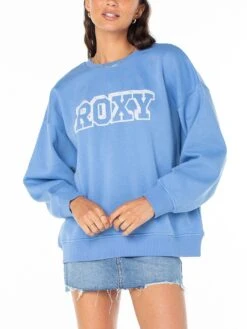 Morning Hike Riviera Solid Crewneck Sweatshirt(Roxy Morning Hike Riviera Solid Cewneck Sweatshirt Women Sp25)