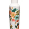 Corkcicle X Rifle Paper Co. 20oz Gloss Cream Lively Floral Sport Canteen(Corkcicle X Rifle Paper Sport Lively Floral 20oz Gloss Cream Canteen Co)