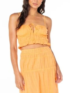 Sunset Mist Muskmelon Solid Tank Top(Roxy Sunset Mist Muskmelon Solid Tank Top Women Su25)