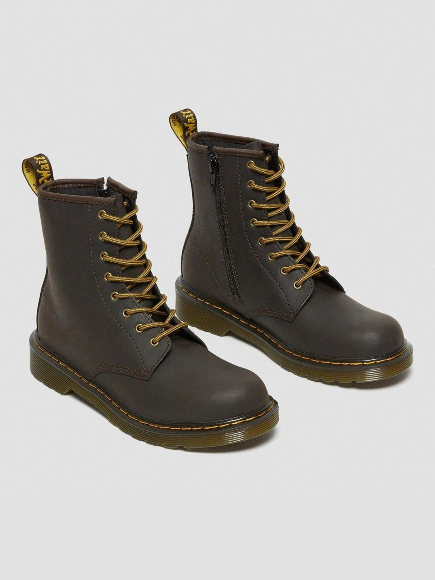 Dr. Martens 1460 Wildhorse Lamper Dark Brown Boots (Kids)(Dr Martens 1460 Wildhorse Laper Boots Kids Dark Brown Co) 2 Dr. Martens 1460 Wildhorse Lamper Dark Brown Boots (Kids)(Dr Martens 1460 Wildhorse Laper Boots Kids Dark Brown Co) - Image 2