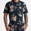 Tiger Lotus Short Sleeve Buttondown Shirt(Roark Tiger Lotus Short Sleeve Buttondown Shirt Sp25)