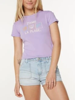 J'aime La Plage T-Shirt(Roxy Jaime La Plage T Shirt Su25)
