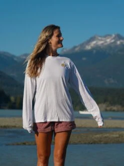 Retired Boarder Club Long Sleeve T-Shirt(Notice The Reckless Retired Boarder Club Long Sleeve T Shirt Women Su25) -ThinkEmpire Shop Retired Boarder Club Long Sleeve Women Front Lifestyle