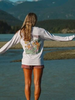 Retired Boarder Club Long Sleeve T-Shirt(Notice The Reckless Retired Boarder Club Long Sleeve T Shirt Women Su25) -ThinkEmpire Shop Retired Boarder Club Long Sleeve Women back Lifestyle