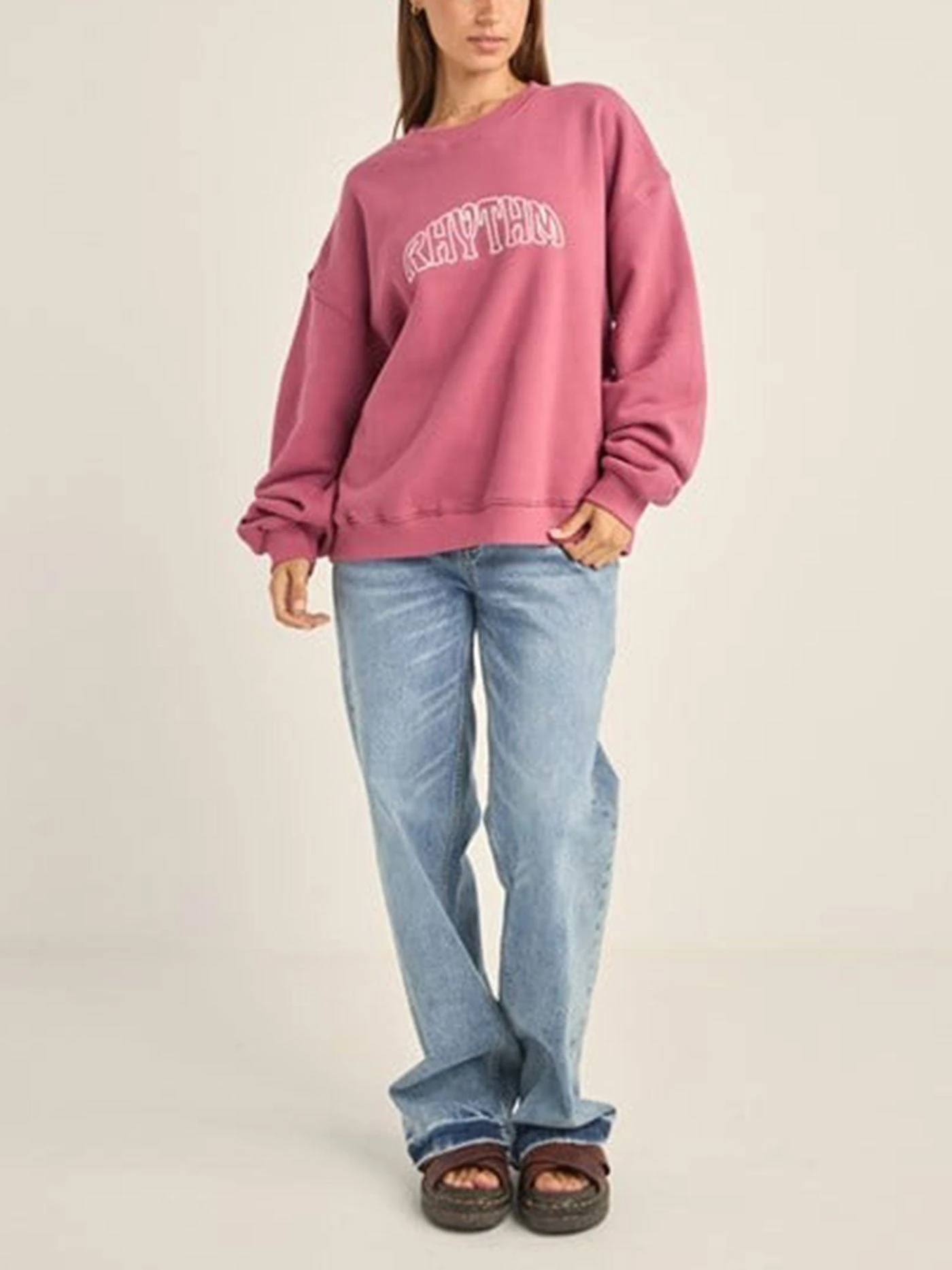 College Crewneck Sweater(Rhythm College Crewneck Sweatshirt Women Sp25) 7 College Crewneck Sweater(Rhythm College Crewneck Sweatshirt Women Sp25) - Image 7