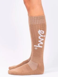 Rib Wool Faded Coffee Snow Socks(Eivy Rib Wool Faded Coffee Snow Socks Wt25) -ThinkEmpire Shop Rib Wool Socks Faded Coffee Side 1