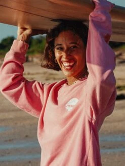 Riptide Crewneck Sweatshirt(Notice The Reckless Riptide Crewneck Sweatshirt Women Su25) -ThinkEmpire Shop Riptide Crewneck Women Front1 Lifestyle