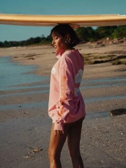 Riptide Crewneck Sweatshirt(Notice The Reckless Riptide Crewneck Sweatshirt Women Su25) -ThinkEmpire Shop Riptide Crewneck Women Side2 Lifestyle