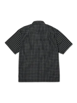 Stretch Micro Plaid Short Sleeve Bttondown Shirt(Huf Stretch Micro Plaid Short Sleeve Bttondown Shirt Fa25) -ThinkEmpire Shop STRETCH MICRO PLAID S S SHIRT BL123