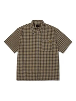 Stretch Micro Plaid Short Sleeve Bttondown Shirt(Huf Stretch Micro Plaid Short Sleeve Bttondown Shirt Fa25)