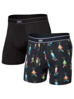 Daytripper 2 Pack Swizzles And Straws Black Boxer(Saxx Daytripper 2 Pack Swizzles And Straws Black Boxer 2025)