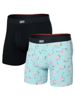 Vibe Xtra 2 Pack Drinko Flamingo Black Boxer(Saxx Vibe Xtra 2 Pack Drinko Flamingo Black Boxer 2025)
