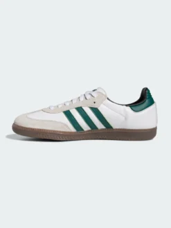Samba ADV Cloud White/Collegiate Green/Cloud White Shoes(Adidas Samba Adv Cloud White Collegiate Green Cloud White Shoes Sp25) -ThinkEmpire Shop Samba ADV Shoes White GY6940 06
