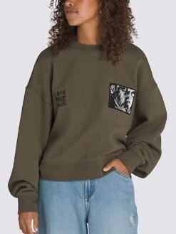 Skate Lisa Lisa Crewneck Sweatshirt(Vans Skate Lisa Lisa Crewneck Sweatshirt Su25)