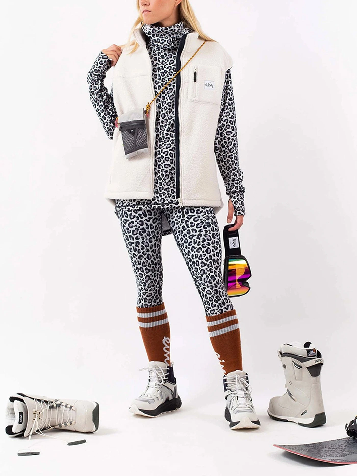 Icecold Gaiter Snow Leopard Base Layer(Eivy Icecold Gaiter Snow Leopard Base Layer Women Wt25) 8 Icecold Gaiter Snow Leopard Base Layer(Eivy Icecold Gaiter Snow Leopard Base Layer Women Wt25) - Image 8