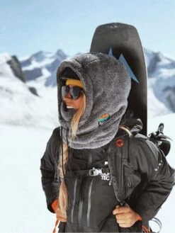 Stay Stoked Rider Hood Neckwarmer (Women)(Notice The Reckless Stay Stoked Rider Hood Neckwarmer Women Wt25) -ThinkEmpire Shop Stay Stoked Rider Hood Lifestyle Front