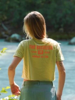 Stocked On Life Crop T-Shirt(Notice The Reckless Stocked On Life Crop T Shirt Women Su25) -ThinkEmpire Shop Stoked on Life Crop Tee Back Lifestyle