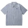 Striped Polin Short Sleeve Buttondown Shirt(Grand Striped Polin Short Sleeve Buttondown Shirt Sp25)