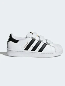 Superstar Foundation White/Black/White Shoes (Kids)(Adidas Superstar Foundation White Black White Shoes Kids Co)
