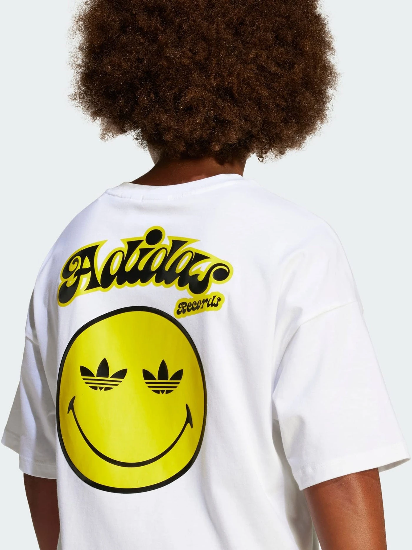 Smiley White T-Shirt (Boys 7-14)(Adidas Smiley White T Shirt Boys 7 14 Sp25) 2 Smiley White T-Shirt (Boys 7-14)(Adidas Smiley White T Shirt Boys 7 14 Sp25) - Image 2