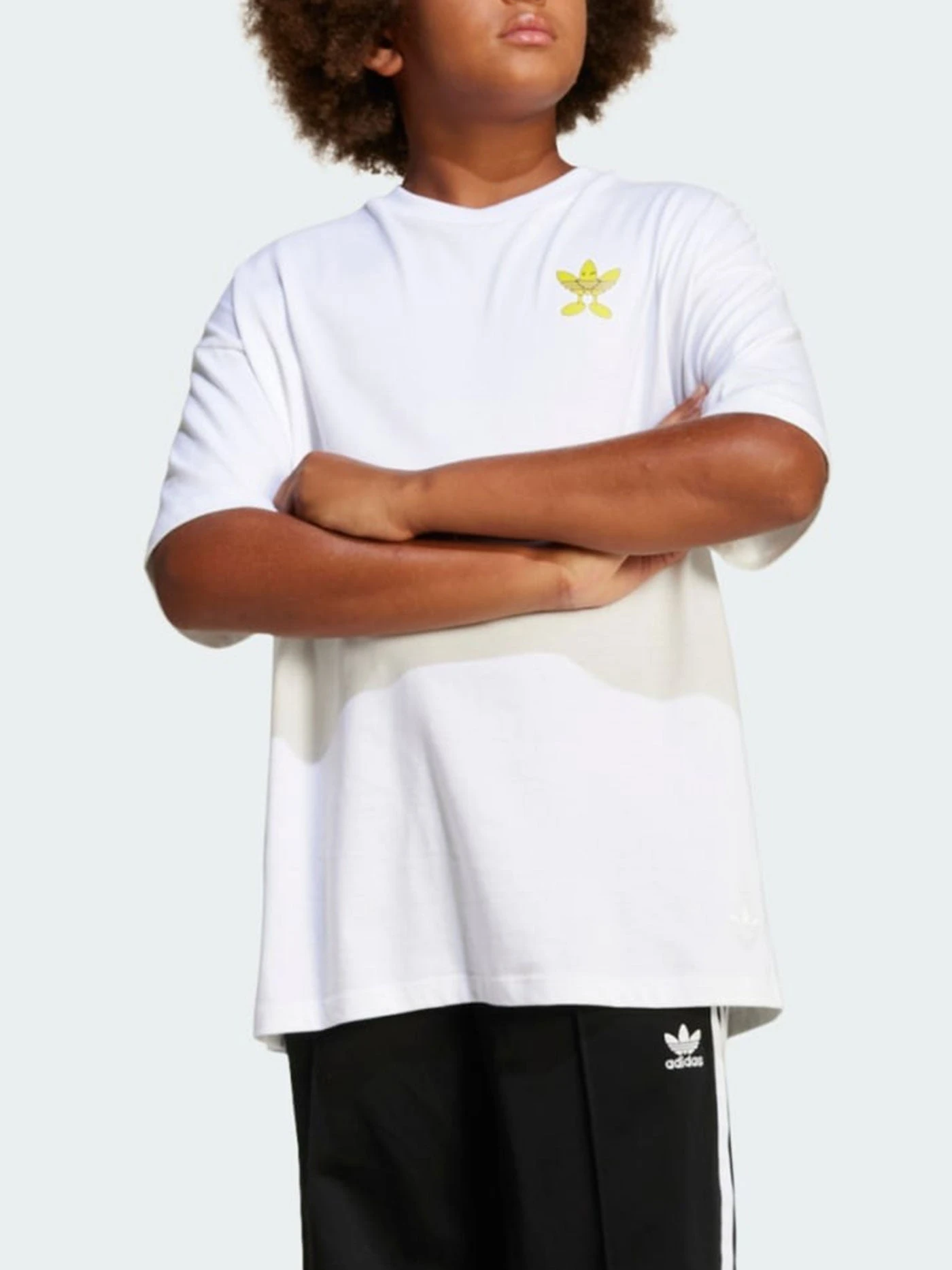 Smiley White T-Shirt (Boys 7-14)(Adidas Smiley White T Shirt Boys 7 14 Sp25) 1 Smiley White T-Shirt (Boys 7-14)(Adidas Smiley White T Shirt Boys 7 14 Sp25)