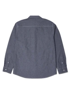 Total Eclipse Chambray Long Sleeve Buttondown Shirt(Huf Total Eclipse Chambray Long Sleeve Buttondown Shirt Sp25) -ThinkEmpire Shop TOTAL ECLIPSE CHAMBRAY SHIRT BLA1