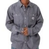 Total Eclipse Chambray Long Sleeve Buttondown Shirt(Huf Total Eclipse Chambray Long Sleeve Buttondown Shirt Sp25)