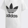 Trefoil T-Shirt (Youth 7-14)(Adidas Trefoil T Shirt Kids 7 14 White Black Co)