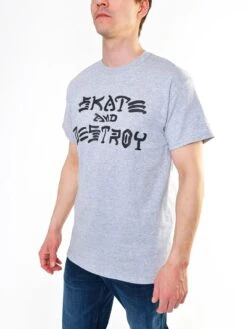 Skate & Destroy T-Shirt(Thrasher Skate And Destroy T Shirt Co) 13 Skate & Destroy T-Shirt(Thrasher Skate And Destroy T Shirt Co) -ThinkEmpire Shop Tss Skate Destroy Grey3