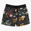 Under Construction Boardshort (Boys 2-7)(Headster Under Construction Boardshort Boys 2 7 Sp25)