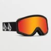 Attunga Matte Black Stone/Red Chrome Goggle (Youth)(Volcom Attunga Matte Black Stone Red Chrome Snowboard Goggle Youth Wt25)