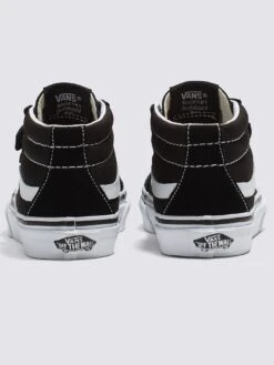 Sk8-Mid Reissue V Black/True White Shoes (Kids)(Vans Sk8 Mid Reissue V Black True White Shoes Kids Co) -ThinkEmpire Shop VN00018T 6BT ALT3