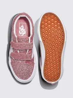 Old Skool V Glitter Rose Gold Shoes (Kids)(Vans Old Skool V Glitter Rose Gold Kids Shoes Ho24) 6 Old Skool V Glitter Rose Gold Shoes (Kids)(Vans Old Skool V Glitter Rose Gold Kids Shoes Ho24) -ThinkEmpire Shop VN000CYD FSL ALT2