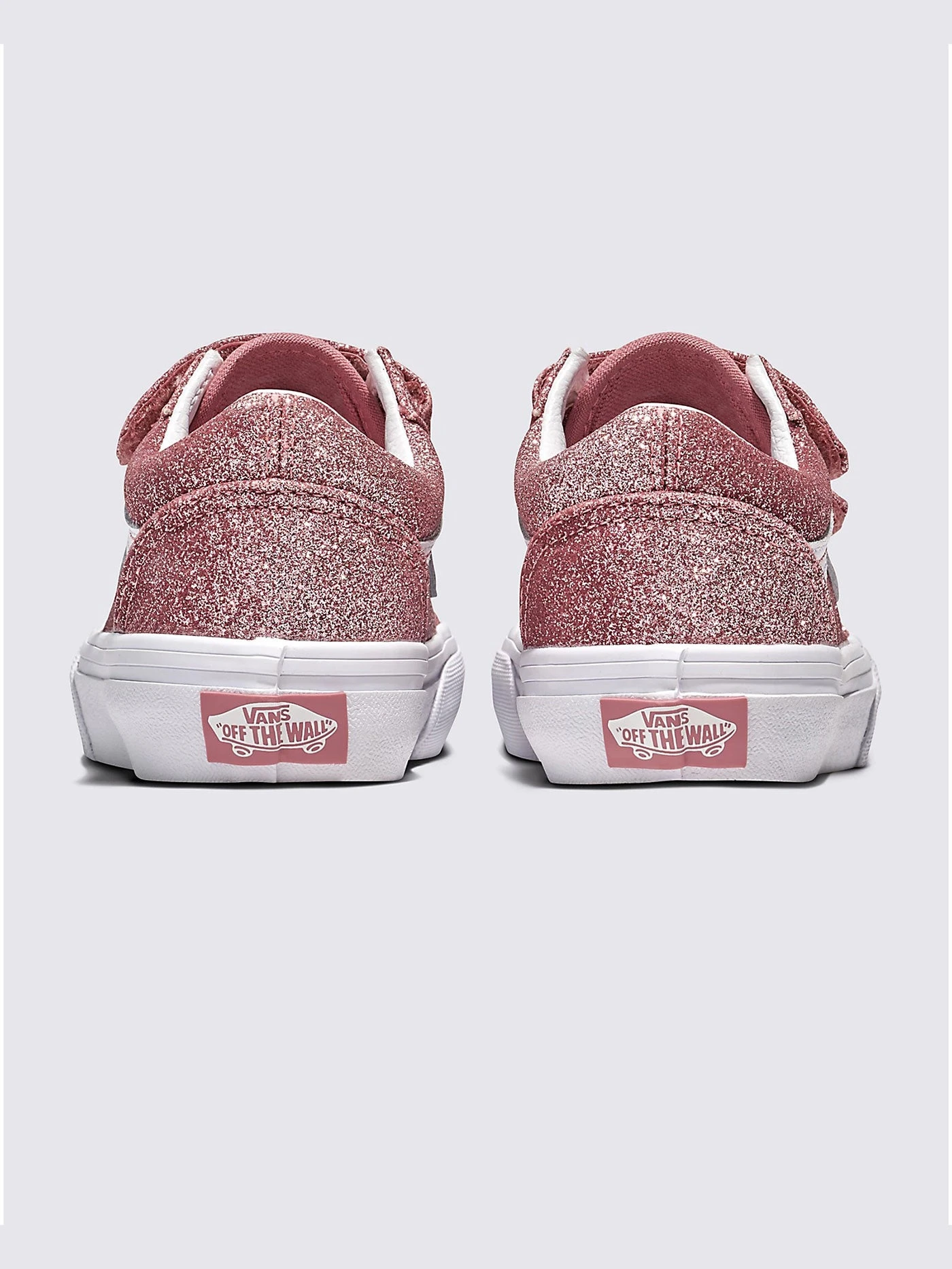 Old Skool V Glitter Rose Gold Shoes (Kids)(Vans Old Skool V Glitter Rose Gold Kids Shoes Ho24) 4 Old Skool V Glitter Rose Gold Shoes (Kids)(Vans Old Skool V Glitter Rose Gold Kids Shoes Ho24) - Image 4