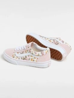 Roamntic Floral Pink/Multi Shoes (Kids)(Vans Roamntic Floral Pink Multi Shoes Kids Sp25) -ThinkEmpire Shop VN000CYVBIY ALT2