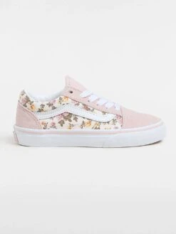 Roamntic Floral Pink/Multi Shoes (Kids)(Vans Roamntic Floral Pink Multi Shoes Kids Sp25)