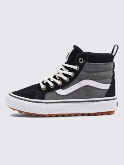 MTE SK8-Hi Black/Grey Shoes (Kids)(Vans Mte Sk8 Hi Black Grey Shoes Kids Wt25)
