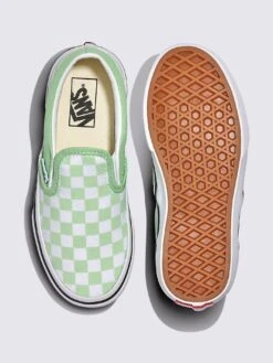Slip-On Color Theory Checkerboard Pistachio Green Shoes (Kids)(Vans Slip On Color Theory Checkerboard Pistachio Green Boys 7 14 Shoes Sp25) 7 Slip-On Color Theory Checkerboard Pistachio Green Shoes (Kids)(Vans Slip On Color Theory Checkerboard Pistachio Green Boys 7 14 Shoes Sp25) -ThinkEmpire Shop VN000D0J E2Y ALT2