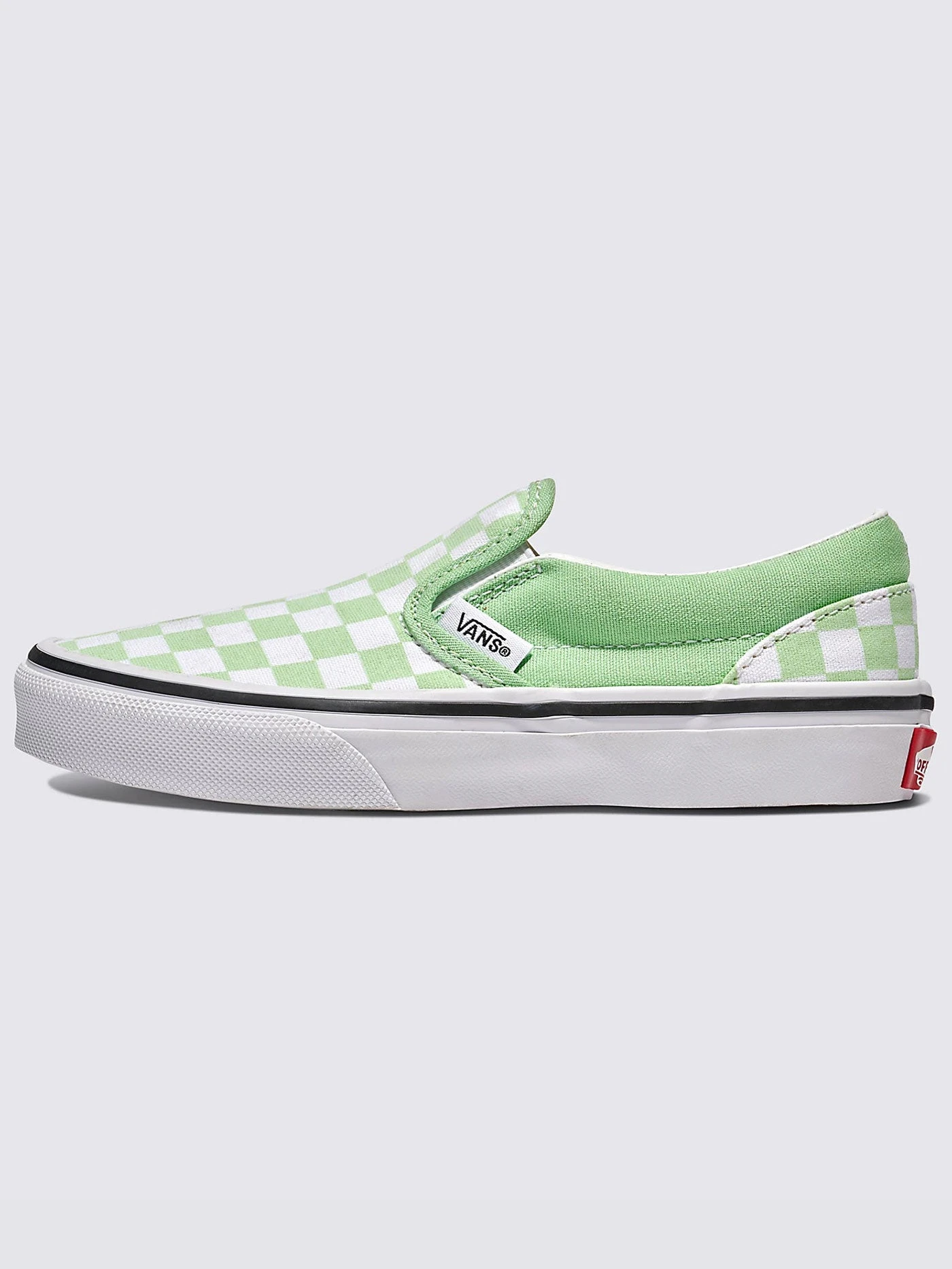 Slip-On Color Theory Checkerboard Pistachio Green Shoes (Kids)(Vans Slip On Color Theory Checkerboard Pistachio Green Boys 7 14 Shoes Sp25) 1 Slip-On Color Theory Checkerboard Pistachio Green Shoes (Kids)(Vans Slip On Color Theory Checkerboard Pistachio Green Boys 7 14 Shoes Sp25)