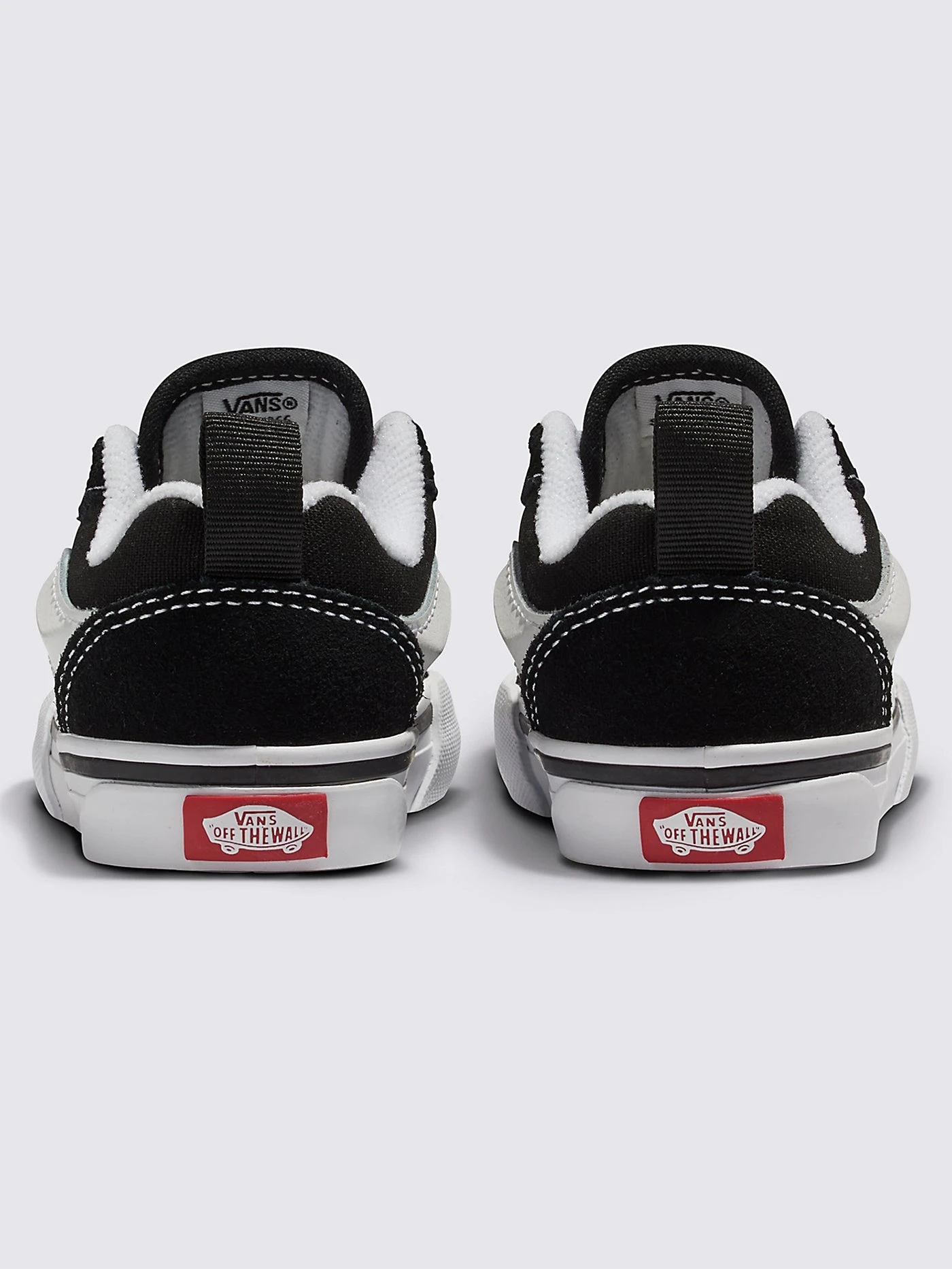 Knu Skool Elastic Lace Black/True White Shoes (Little Kids)(Vans Knu Skool Elastic Lace Black True White Shoes Little Kids Sp25) 3 Knu Skool Elastic Lace Black/True White Shoes (Little Kids)(Vans Knu Skool Elastic Lace Black True White Shoes Little Kids Sp25) - Image 3