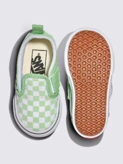 Slip-On V Color Theory Checkerboard Pistachio Green Shoes (Little KIds)(Vans Slip On V Color Theory Checkerboard Pistachio Green Little Kids Shoes Sp25) 7 Slip-On V Color Theory Checkerboard Pistachio Green Shoes (Little KIds)(Vans Slip On V Color Theory Checkerboard Pistachio Green Little Kids Shoes Sp25) -ThinkEmpire Shop VN000D0T E2Y ALT2