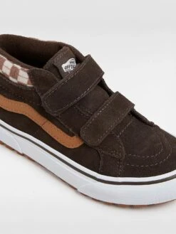 MTE Sk8-Hi Reissue V Brown/True White Shoes (Kids)(Vans Mte Sk8 Hi Reissue V Brown True White Shoes Kids Wt25) -ThinkEmpire Shop VN000D10BF2 ALT3