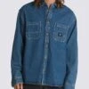 Stevens Denim Long Sleeve Buttondown Shirt(Vans Tevens Denim Long Sleeve Buttondown Shirt Ho24)