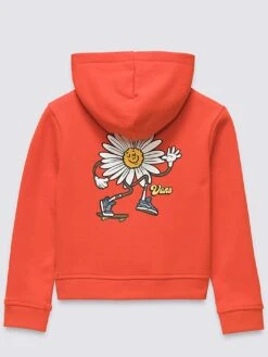 Pushin Daisy Hoodie Zip (Girls 2-7)(Vans Pushin Daisy Hoodie Zip Girls 2 7 Ho24) -ThinkEmpire Shop VN000JAV D40 ALT4