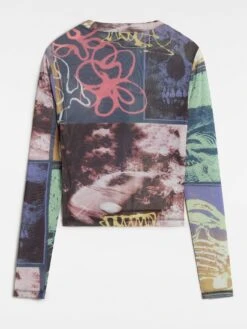 Ludlow Mesh Long Sleeve Top(Vans Ludlow Mesh Long Sleeve Top Women Su25) -ThinkEmpire Shop VN000M9FJDU ALT1