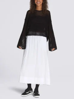 Mila Open Crop Sweater(Vans Mila Open Crop Sweater Women Sp25) -ThinkEmpire Shop VN000M9H BLK ALT2